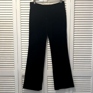 Theory women’s size 4 black velvet boot cut trousers